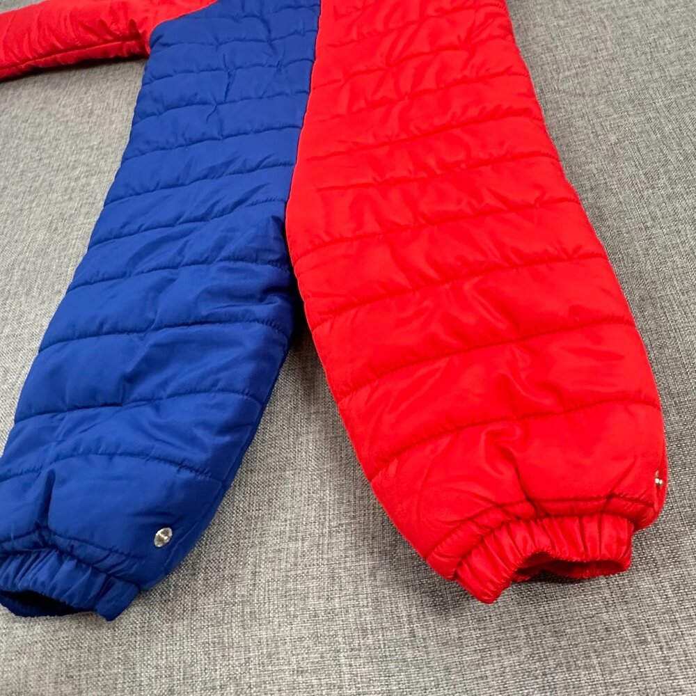 NEW!‎ First Impressions Baby Hooded Snowsuit Winter Jumpsuit Blue Red 18 months - Picture 10 of 14